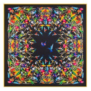 130cm*130cm Phoenix and Birds Fashion Large Square Scarf/Shawl #100